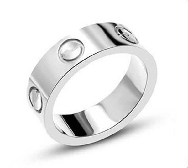 

новый титан сталь картер любовь кольца для женщин мужчины пары анель кубический цирконий обручальное кольцо полосы логотип pulseira feminina, Golden;silver