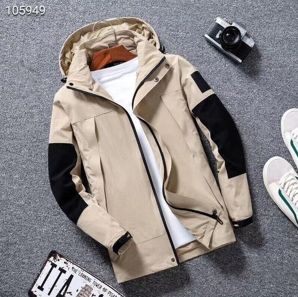 

new fashion mens jackets coat new production hooded jacket with letters windbreaker zipper hoodies for men sportwear clothing sale, Black;brown