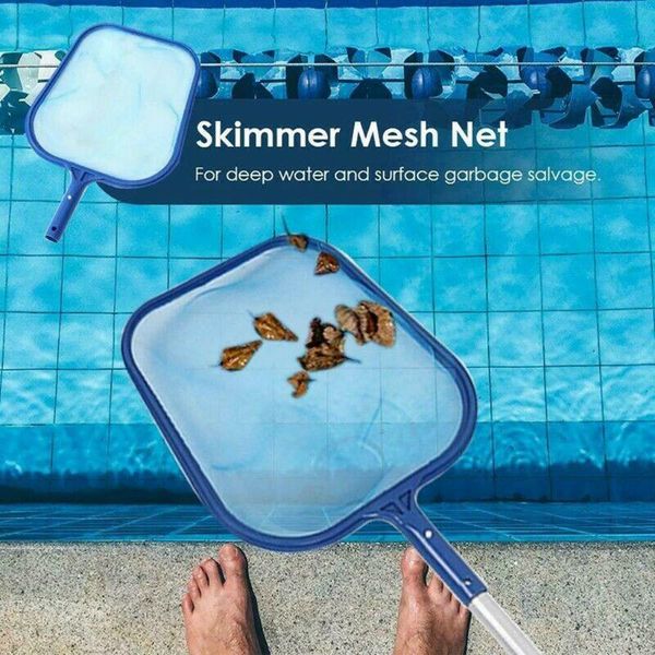

2pcs swimming pool leaf skimmer rake net tub spa cleaning leaves mesh tool swimming pool leaf skimmer net d3
