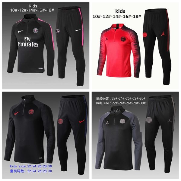 

2019/20 psg дети tracksuit 19/20 psg футбол беговые дети куртка mbappe pogba survetement 18/19/20 париж воздух ребенок футбол тренировка кос, Gray;blue