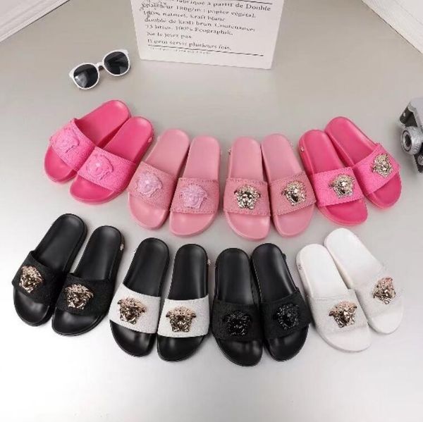 

De igner rubber lide andal floral brocade men lipper gear bottom flip flop women triped beach cau al lipper u 6 11 026, Black
