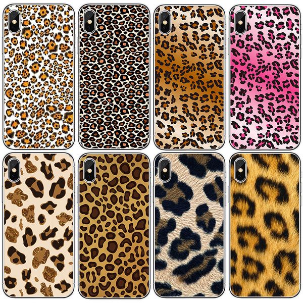 

для iphone 11 pro xs max хг телефона дело ретро tide марка 6 7 8 x plus leopard печати мягких сотового телефона случаи
