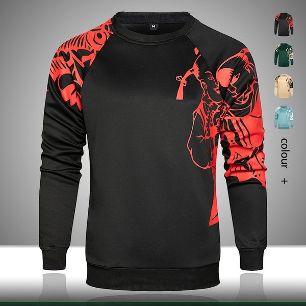 

men's hoodies & sweatshirts warm autumn winter men 2021 fashion 3d printed hoodie hip hop streetwear hoody man hooded pullover, Black