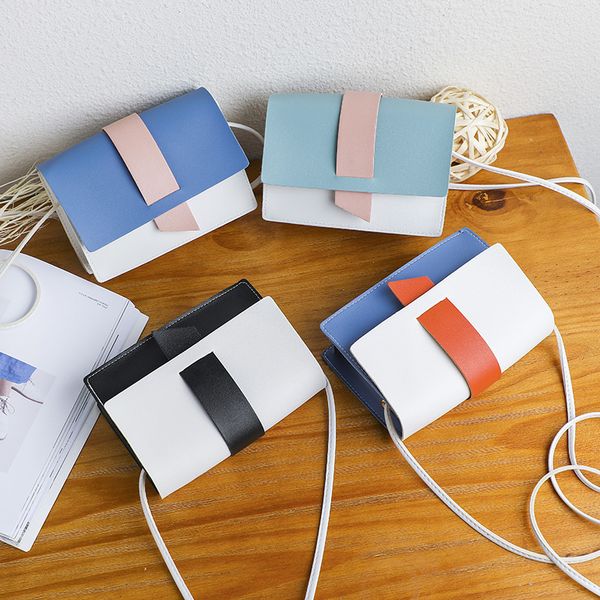 

2019 цвет одноместный сумка косой оседлала мода девушка сумка