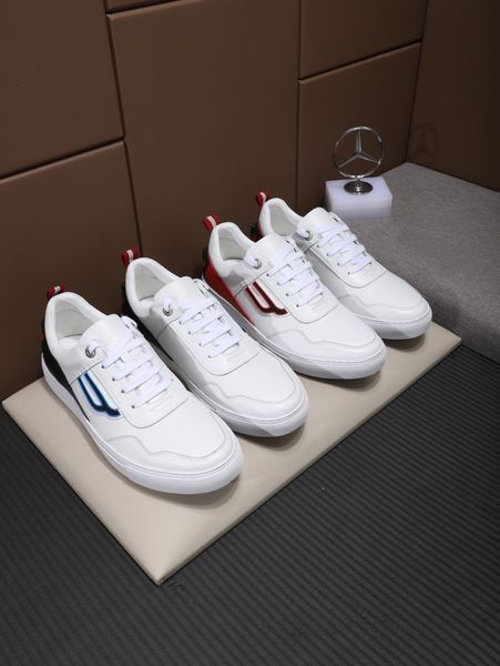 

2019 men's casual shoes fashion design flat shoes leather inner cushion comfortable and durable original box delivery, Black