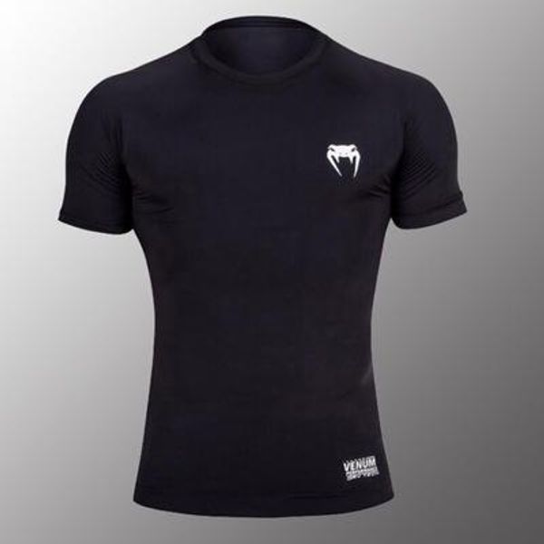 

rashguard mma short sleeve boxing jersey muay thai shorts gym t shirts mma short boxeo boxing t-shirt thailand fighting, White;black