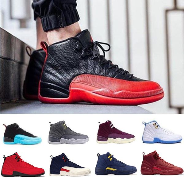 

12 12s xii basketball shoes ovo white flu game vachetta tan wolf grey gym red taxi playoffs gamma s d roral j12 seankers