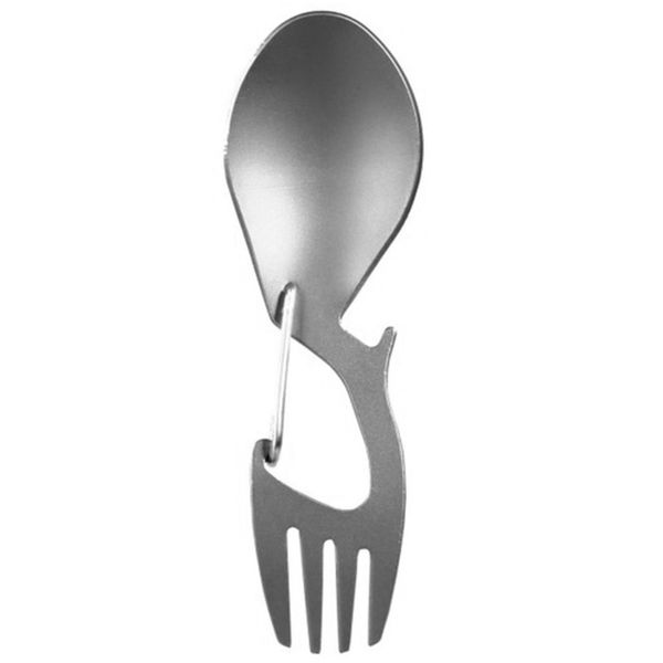 

3 in 1 camping picnic titanium spoon tableware titanium fork ultralight pure or stainless steel spork