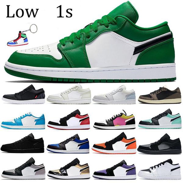 

low jumpman 1s basketball shoes men women unc pine green sneakers black royal toe athletic shoes shattered backboard trainers