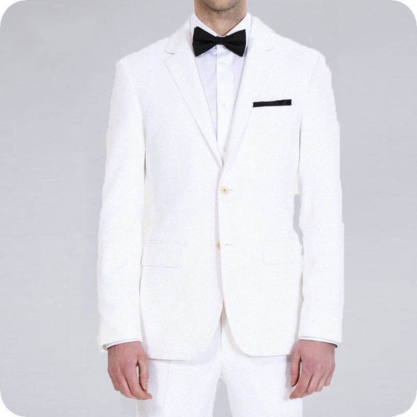 

white trim groom wear wedding tuxedos men suits man blazer slim fit smoking jacket 2piece evening party handsome groomsmen jacket pants, Black;gray
