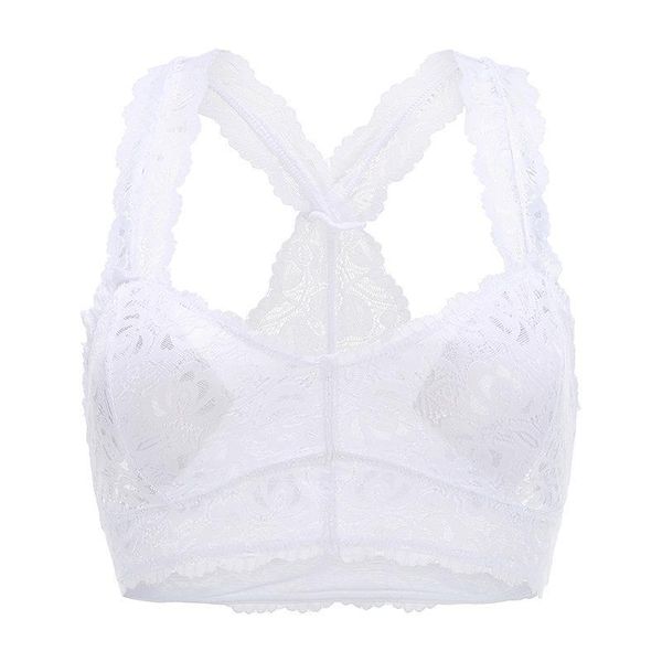 

new women fashion lace bra comfortable pure color underwear ladies sleeveless lace vest tank s-2xl 2020, Red;black