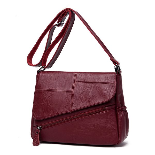 

new female leather messenger bags feminina bolsa leather luxury handbags women bags designer 2018 sac a main ladies shoulder bag