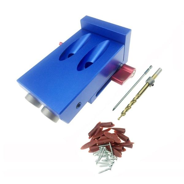 

oblique hole puncher hole jig kit locator diy woodworking drill guide set