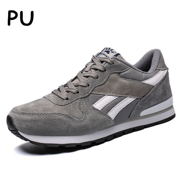 

men casual shoes new autumn light leather sneakers comfort winter warm outdoor comfortable breathable casual flats shoes men, Black