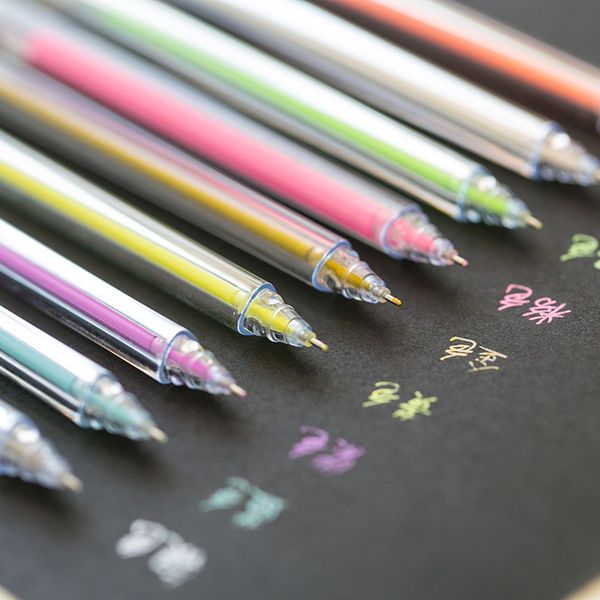 

8pcs stationery drawing art supplies markers 9 color full needle pastel pen painting diy color highlight pen fb002g