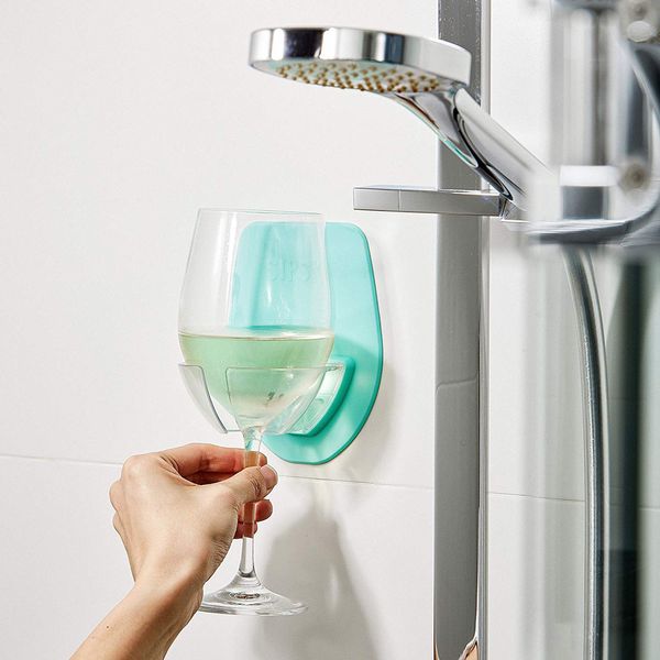 

waplastic wine glass holder for the bath shower red wine glass silky strong storage rack kitchen rack hanging 21
