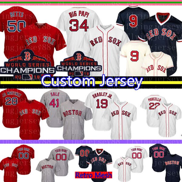 

50 mookie bett cu tom bo ton men red ox jer ey 9 ted william 34 david ortiz 16 andrew benintendi 28 martinez bradley jr ba eball