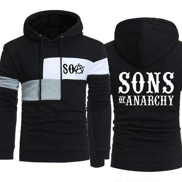 

soa sons of anarchy the child samcro men fashion sportswear hoodies male casual sweatshirt winter fleece hip hop warm hoody t