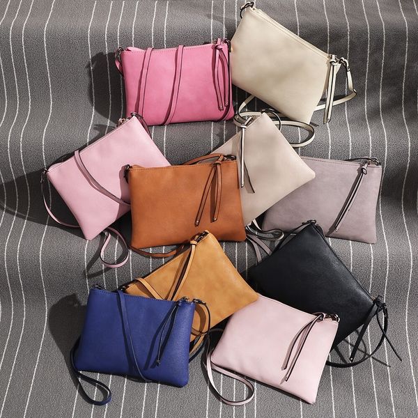 

womens leather purse satchel cross body zipper shoulder bag messenger bag