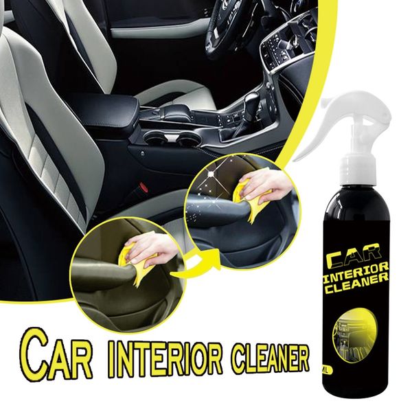 Power Clean Car Interior Rinse Free Cleaner Multi Function Home Cleaning Spray Leather Plastic Retreading Agent Film Remover N22 Best Auto Detailing