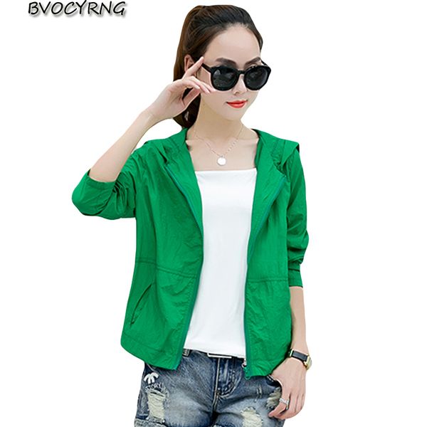 

new spring female jackets fashion clothing coats women windbreaker sun protection ultra light thin summer jacket coat a0611, Black;brown