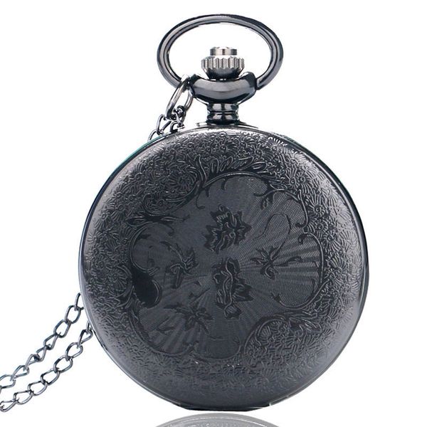 

fashion new dual display clamshell rome retro hollow imitation mechanical men women pocket watch gift gm, Slivery;golden