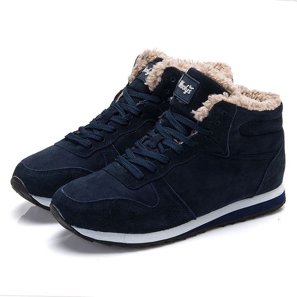 

men shoes winter sneakers suede leather tenis trainers mans footwear warm winter shoes basket homme mens shoes casual plus size, Black