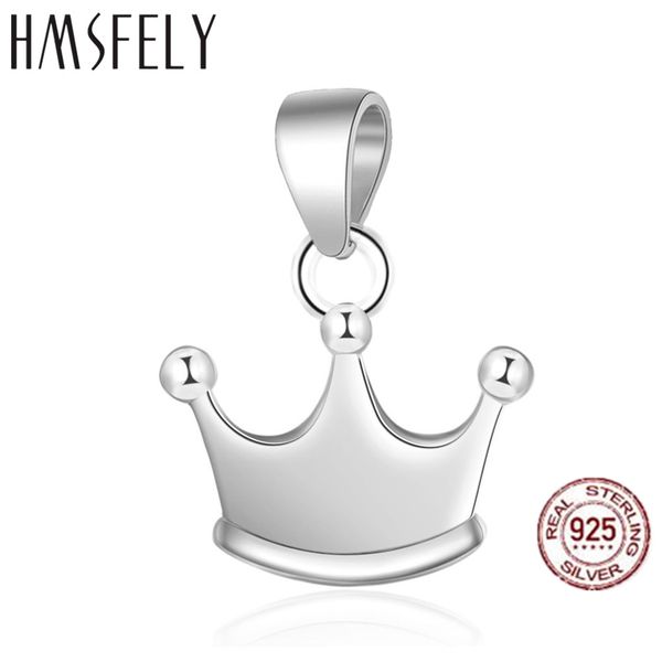 

hmsfely 925 sterling silver charm crown pendant diy bracelet accessories dangles for women's charms necklace jewelry making, Bronze;silver