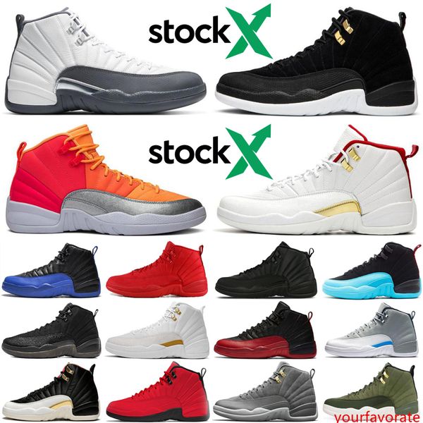 

2020 stock x 12 12s jumpman мужская баскетбольная обувь темно-серое обратное такси горячий удар открытый легкая атлетика мужские тренеры спо