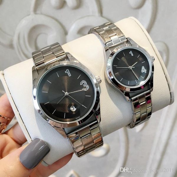 

2019 новая модель мода роскошные мужчины / женщины часы relojes de marca mujer леди платье часы новый любовник кварцевые часы dropshipping н, Slivery;brown