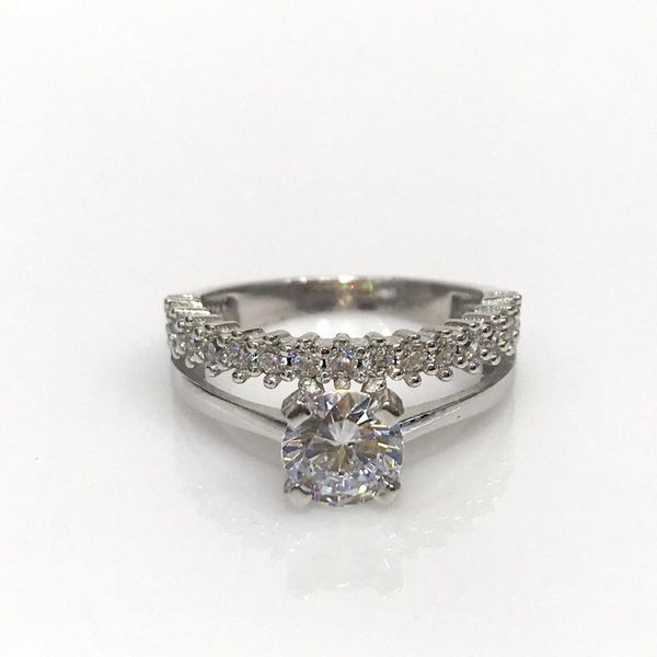 

single row tamtur engagement wedding ring duo silvery ring, Golden;silver