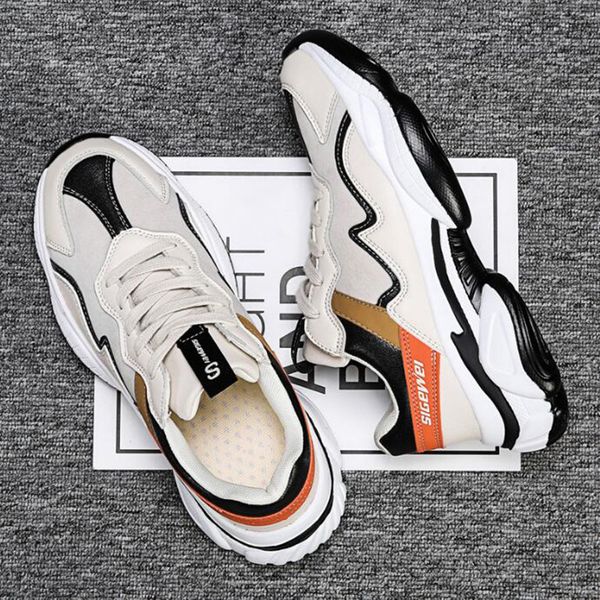 

new men running shoes triple black splice all-match fashion men trainer breathable light grey outdoor sport sneaker ing