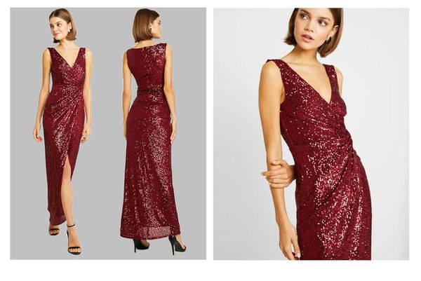 

2020 party dresses women's clothing new evening designer dress 2020 spring new hand folding sequin sleeveless v-neck evening dress for, White;black