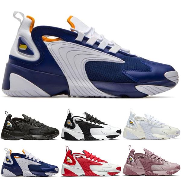 

men zoom 2k lifestyle running shoes white black blue zm fashion trainer designer outdoor sneakers m2k comfortable sports size 36-45