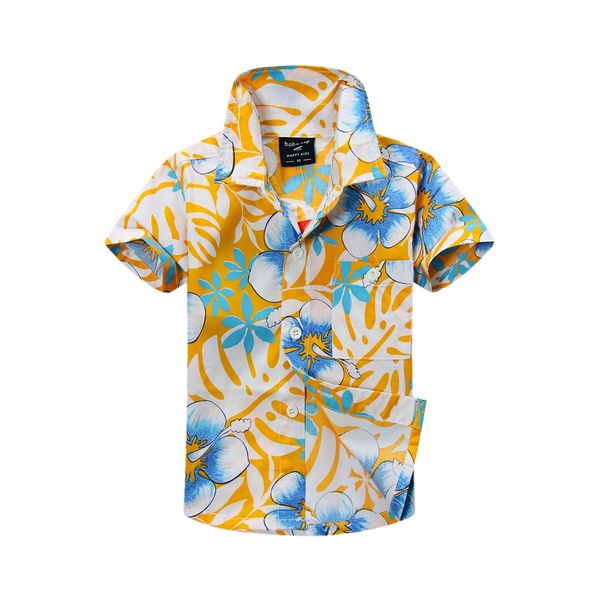 

cotton 100% floral shirt hawaiian shirt aloha shirt for boy T1503