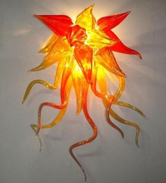 

style hand lamps villa sconce 100% mouth blown borosilicate glass craft beautiful modern wall lamp