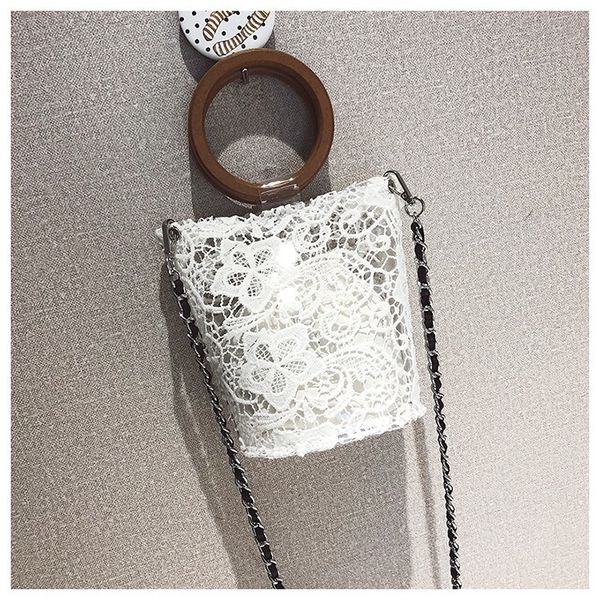 

lace transparent wood портативный wild ковш сумка плеча sling сумка пляжная сумка женский