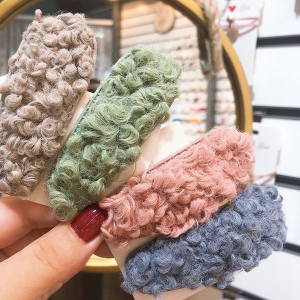 

2019 new popular fashion plush cute bb hairpins women girls hair clips pins clamp accessories for women barrette hairgrip