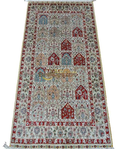 

large blue pure silk handmade persian rugs turkish home carpet silk on