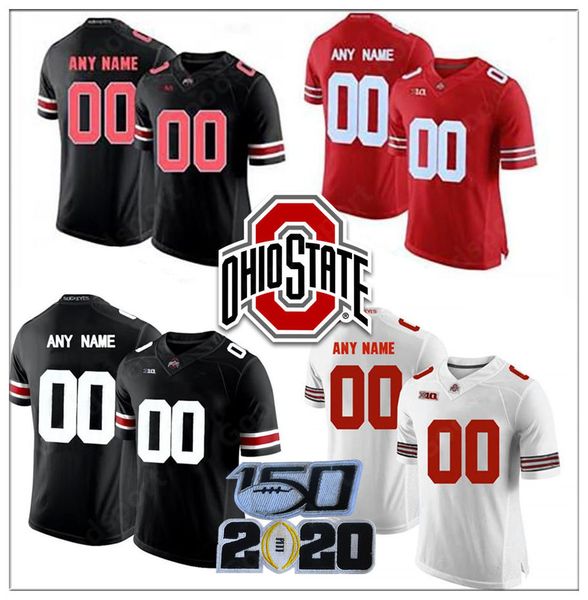 

custom ohio state buckeyes haskins jr. jersey fields george dobbins 2 chase young griffin bosa 15 elliott george college football shirts, Black;red