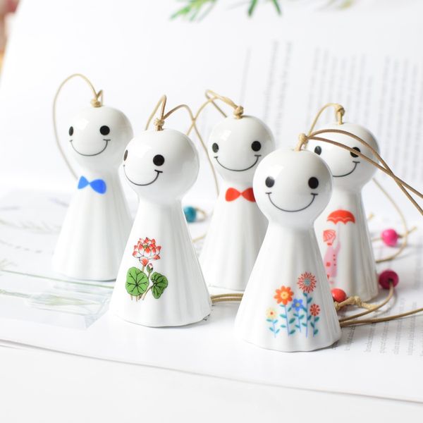 

cute small sunny doll wind chimes creative japanese crafts tourist attractions selling souvenirs can be invoiced, Black