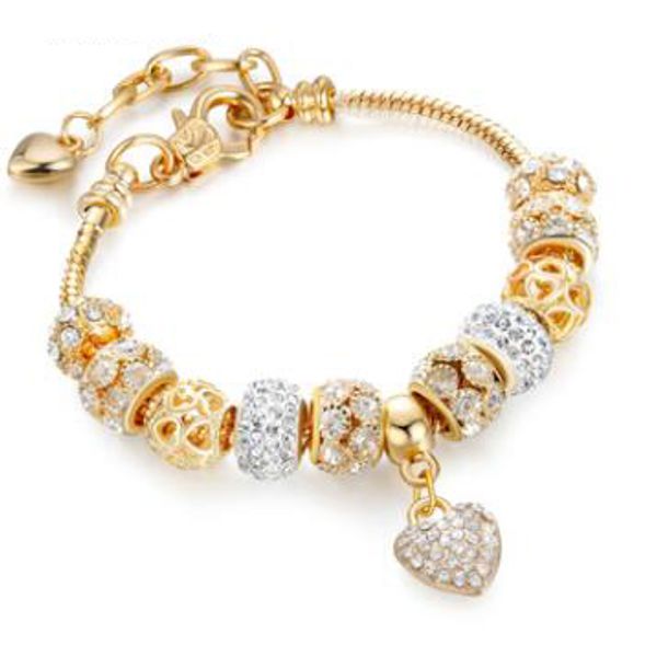 

18 19 см роскошные женские дизайнерские браслеты бусины серебряные пандора стиль б