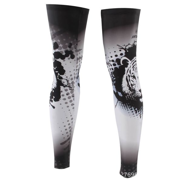 

xintown cycling legwarmers men/women bicycle ciclismo bike cycling team outdoor running sunscreen leg cover sets, Black