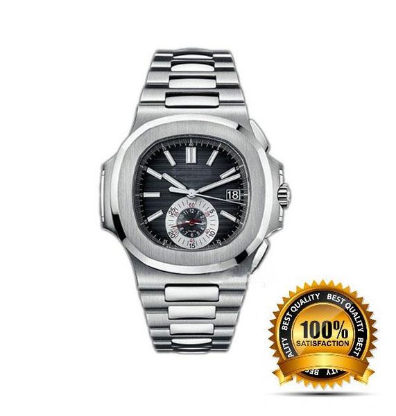 

изысканный модный роскошный циферблат из нержавеющей стали автоматический механический 40,5 мм двойной календарь времени назад через всю жиз, Slivery;brown