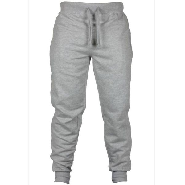 

men's fitness pants men's solid color casual pants cotton european and american sports excellent breathability, Black;blue