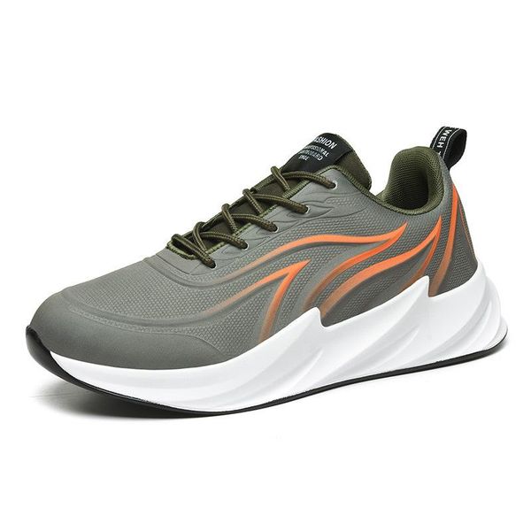 

new autumn and korean version of sports and leisure tide men's shoes shark pattern breathable sports running dad shoes size 39-44