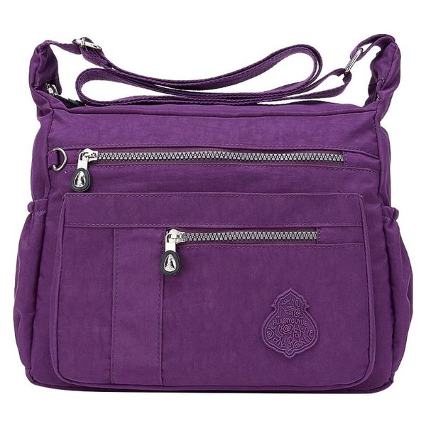 

coneed messenger bags large capacity multifunction women nylon shoulder bag waterproof elegant daily shopping shoulder bag 2