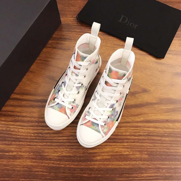 

2020 new floral technology canvas high-diagonal casual shoes 3m men's luxury designer shoes men's and women's running shoes 3, Black