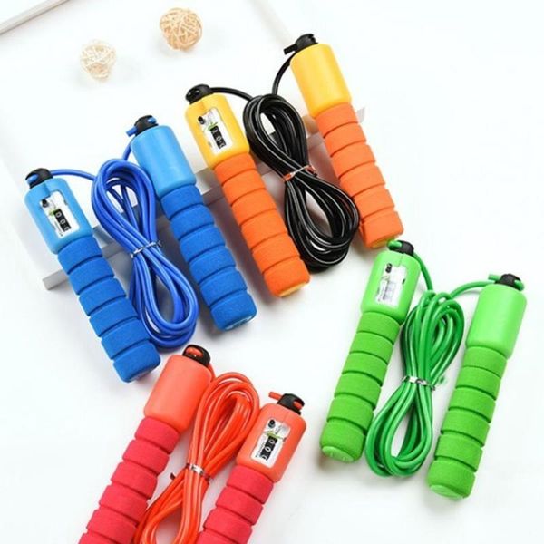 

jump ropes with counter sports fitness adjustable fast speed counting jump skip rope skipping wire