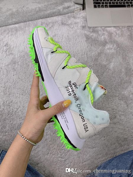 

new authentic off athlete in progress x zoom terra kiger 5 white wmns safety orange metallic silver-sail cd8179-100 woamn running shoes